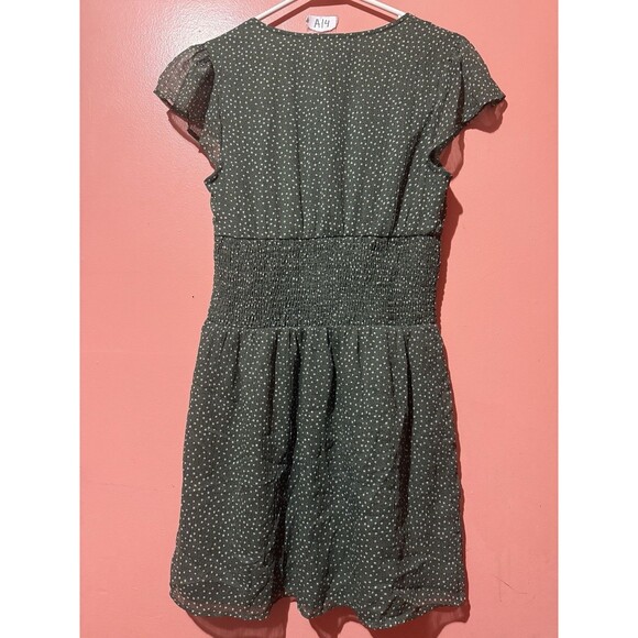 BP Womens Dress S Small Green Short Sleeve V Neck - Picture 2 of 7